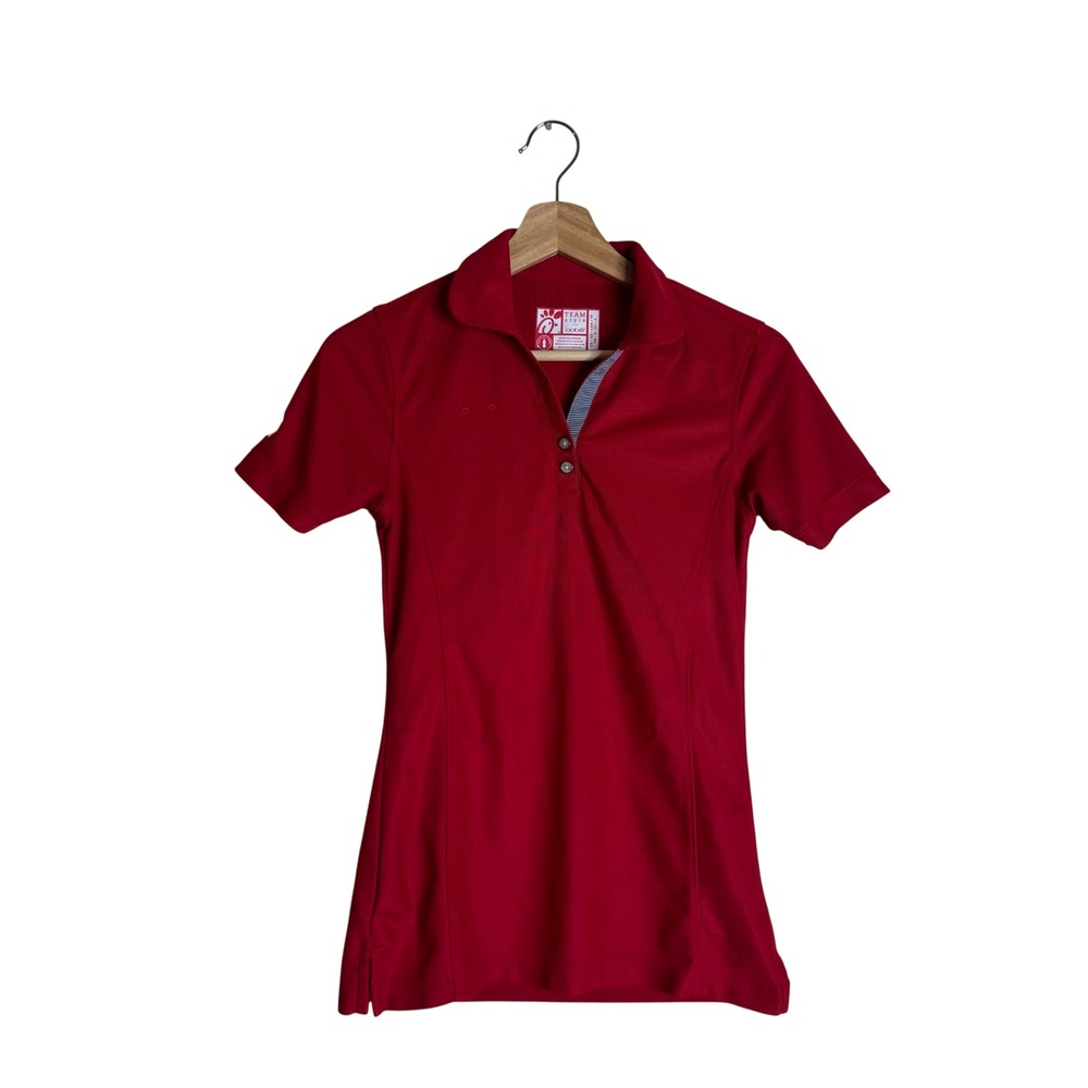 Oobe Chick-fil-A Polo Women's Team Style Recycled Performance Uniform Red XS
